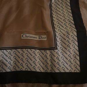 Christian Dior silk scarf